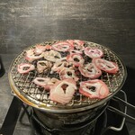 四条ホルモン - 豚ナンコツスライス、この輪切りは珍しいかと。