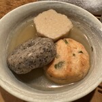 こなから - 東京すじ※魚、鰯つみれ、梅がんも