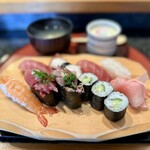 しほう田 - にぎり鮨ランチ … ¥1,300円（税込）