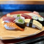 しほう田 - にぎり寿司ランチ…1100円(税込)※2024年より1300円