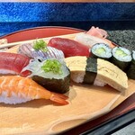 しほう田 - にぎり寿司ランチ…1100円(税込)※2024年より1300円