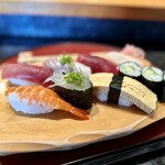 しほう田 - にぎり寿司ランチ…1100円(税込)※2024年より1300円