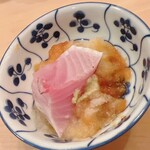 木挽町 とも樹 - 寒ブリのお腹（砂摺り）部位は破格の美味さ