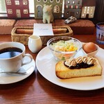 cafe ムッシュ･スギ - ブレンドコーヒー500円 Ｄ小倉クリームモーニングセット60円