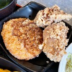 Kanda Ooendan Ooita Karaage To Teppanyaki Katsuo - 揚げ物のアップ（ジューシーでした♪）