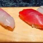 湊 - 最初の３貫です〜絶品(⁠｡⁠•̀⁠ᴗ⁠-⁠)⁠✧