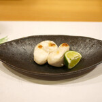 新ばし 星野 - 「焼物」天然とら河豚の白子焼き