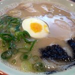 大砲ラーメン - で、お店の人に「どっちが人気がありますか？」って聞いたんですよ。「お勧めは基本のラーメンです。」