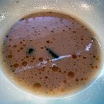 大砲ラーメン - 「昔ラーメンのスープも飲んでみますか？」って言われたので