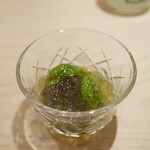 新ばし 星野 - 「酢物」ウルイ、コゴミ、コシアブラ