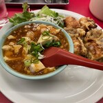 南海飯店 - 春巻＋麻婆豆腐小サイズ