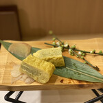 鮨乃悠家 - 海老の出汁の卵焼き