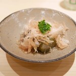 新ばし 星野 - 「冷物」賀茂茄子、木の芽、鰹節
