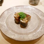 新ばし 星野 - 「焼物」天然鰻の牛蒡巻き