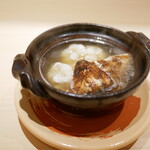 新ばし 星野 - 「椀物」松茸、鱧の鍋 2020年10月