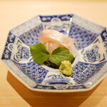 新ばし 星野 - 「造り」明石の鯛 2020年10月