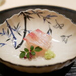 新ばし 星野 - 「造り」鯛の昆布締め 2021年5月