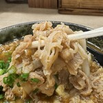 Honkakuha Hakata Udon Hasida Taikiti - 牛肉たっぷり！