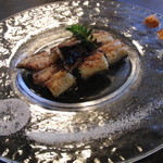 うなぎ屋酒坊・画荘 越後屋 - ８０００円コース（うなぎの白焼き）　※塩二種類、イクラやウニなど