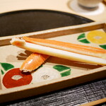 新ばし 星野 - 「蒸物」松葉蟹（津居山産）足 2023年2月