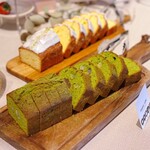 THE KASUGA - パウンドケーキ（かぶせ茶）＠甘納豆入りの伊勢かぶせ茶パウンドケーキ 