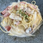 レストラン オーロラ - この日のパスタは、クラウムチャウダーのスープパスタ