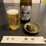 鰻禅 - 瓶ビール 中瓶（600円）2024.1