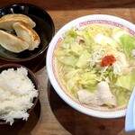 茨城タンメン カミナリ - 料理写真:茨城タンメン＋タンギョウセット＠1210円