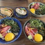 那覇そば処 たからまちがー - 辛子ニラ入り漬けマグロ丼