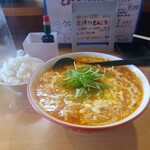 麺匠 うなり - とまとチーズらぁ麺ライスセット1050円