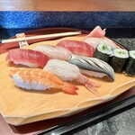 しほう田 - にぎり寿司ランチ…1100円(税込)※2024年より1300円