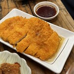 川かみ鮮魚 魚坊 - チキンカツ煮、美味い