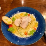 Restaurant Cafe CARO - 赤城鶏の鶏ハムとほんのりワサビのクリームソース