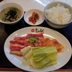 じゅらく - 料理写真:焼肉定食