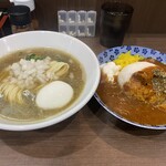 ヌードル＆スパイスカレー 今日の1番 - 朝限定セット ¥1,000-(税込)  ※卵は店主のサービスかと、、、(※いつもありがとうございます)