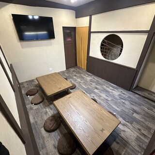 Can be reserved for private use ◆An old folk house-style interior with a comfortable tatami room