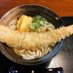 三日月庵 - あなご天うどん