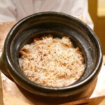 虎白 - 「飯物」松葉蟹の炊き込みご飯