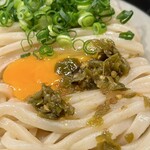 うどん 丸香 - 青唐辛子と生卵