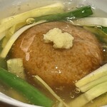 玄蕎麦 路庵 - 蓮根饅頭、黄ニラあんかけ¥770