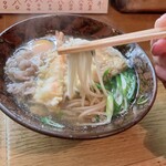 よし井そば - 麺はふわつる