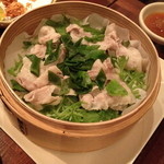 和食　貴山 - 三元豚のせいろ蒸し（１，１８０円）２０１３年１２月