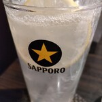 SATOブリアン - レモンサワーに切り替える。焼肉にはコレだよねえ。