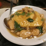 熊猫 - 鶏ももとふわ玉餡かけ