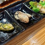 Oshikahantou Hamanto - 牡蠣三種盛り合わせ