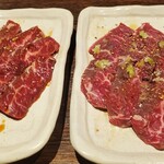 Akasaka Yakiniku Ushiya - ハラミ　タレ・塩