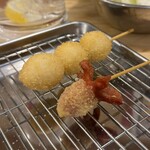 串カツ田中 - うずら、タコウィンナー