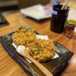 Robata Izakaya Paparagi - とうもろこしのかき揚げ