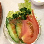 キッチンふるはし - ビーフチーズ焼きのサラダ。２０１３年１２月