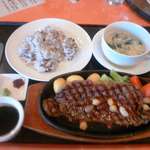 エヴァンタイユ ゴルフクラブ レストラン - ステーキ御膳+３９０円(2013.12.18)